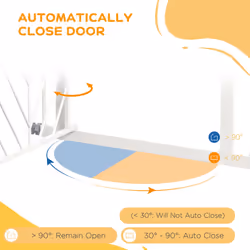 Pressure Fit Safety Gate w/ Auto Closing Door, Double Locking, Openings 74-80cm - Additional view 4