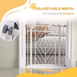 Pressure Fit Safety Gate w/ Auto Closing Door, Double Locking, Openings 74-80cm - Additional view 5