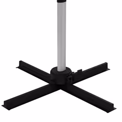 Outsunny 3 x 3(m) Cantilever Roma Parasol Garden Umbrella with Cross Base Green - Additional view 6