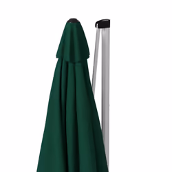 Outsunny 3 x 3(m) Cantilever Roma Parasol Garden Umbrella with Cross Base Green - Additional view 7