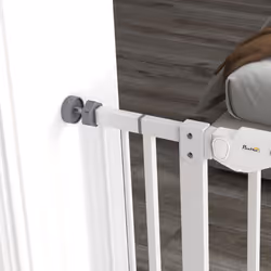 PawHut Extra Tall Dog Gate with Cat Door Auto Close for Stairs 74-101 cm Wide - Additional view 7