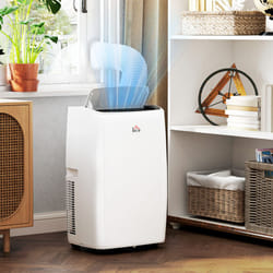 HOMCOM 14,000 BTU Portable Air Conditioner with 40mÂ², Sleep Mode, Dehumidifier