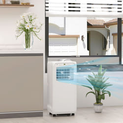 HOMCOM 7,000 BTU Portable Air Conditioner with 26mÂ², Dehumidifier, Timer