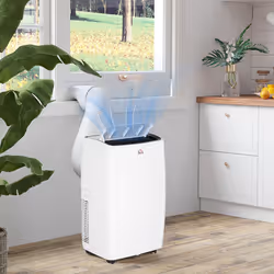 12000 BTU Mobile Air Conditioner Unit for 35mÂ², with 24H Timer On/off