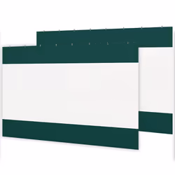 Outsunny 3x2m Side Panels with Large Window, for 3(m) Long Pergola, Green