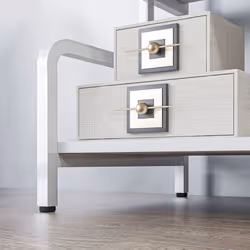 HOMCOM 3-Tier Storage Shelf, Metal Shelves for Storage for Home Office, White - Additional view 7