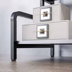 HOMCOM 3-Tier Storage Shelf, Metal Shelves for Storage for Home Office, Black - Additional view 7