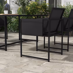 Outsunny 4 Seater Outdoor Table and Chairs with Adjustable Backrest for Garden - Additional view 7