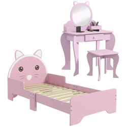 ZONEKIZ Kids Bedroom Furniture Set for 3-6 Years, Cat-Design