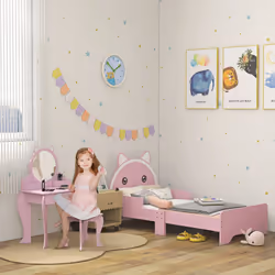 ZONEKIZ Kids Bedroom Furniture Set for 3-6 Years, Cat-Design