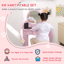 ZONEKIZ Kids Bedroom Furniture Set for 3-6 Years, Cat-Design