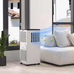 HOMCOM 7,000 BTU Portable Air Conditioner with App Control, Sleep Mode