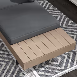 Outsunny HDPE Garden Furniture Sets with Cushions, Table, L-Shaped Sofa, Grey - Additional view 6