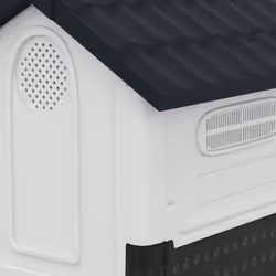 PawHut Dog Kennel for Outside, for XS Dogs, 64.5 x 57 x 66cm, Grey - Additional view 6