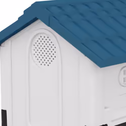 PawHut Dog Kennel for Outside, for XS and S Dogs, 80 x 69 x 76cm, Blue