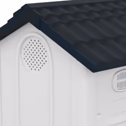 PawHut Dog Kennel for Outside, for XS and S Dogs, 80 x 69 x 76cm, Grey - Additional view 6