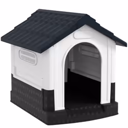 PawHut Dog Kennel for Outside, for XS and S Dogs, 80 x 69 x 76cm, Grey - Additional view 8
