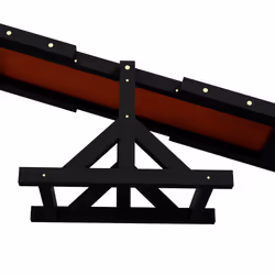 PawHut Wooden Pet Seesaw for Big Dogs with Anti-Slip Surface, Black - Additional view 6