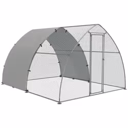 PawHut Walk-In Chicken Run w/ Cover, for 8-12 Chickens, 3 x 3.8 x 2.2m - Additional view 8