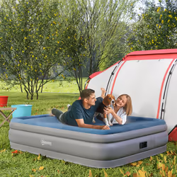 Outsunny King Inflatable Mattress with Electric Pump, 203 x 152 x 46cm