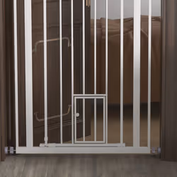 PawHut Extra Tall Dog Gate with Cat Door Auto Close for Stairs 74-80 cm Wide - Additional view 7