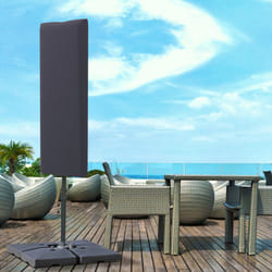 Outsunny Garden Parasol Cover for 2-4m Outdoor Umbrella Protector w/ Rod, Zipper