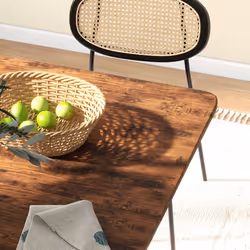 HOMCOM Mobile Drop Leaf Dining Table on Wheels with Storage Shelf Rustic Brown - Additional view 8