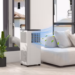 HOMCOM 9,000 BTU Portable Air Conditioner with App Control, Sleep Mode