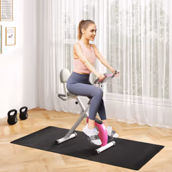 HOMCOM Folding Exercise Bike w/ Adjustable Magnetic Resistance, Seat Height