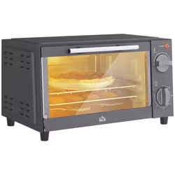 HOMCOM Mini Oven 9L Countertop Toaster Oven with Timer Control 750W Grey - Additional view 7