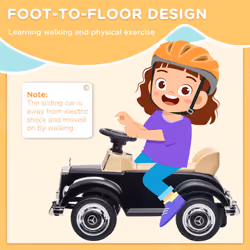 AIYAPLAY Ride on Sliding Car Foot to Floor Mercedes-Benz 300S Licensed for Kids - Additional view 6