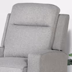 HOMCOM Electric Armchair, Fabric Recliner Chair with USB Port, Grey - Additional view 6