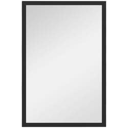 HOMCOM 60x40cm Wall Bathroom Mirror for Home Decor, Vanity Mirror, Black