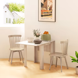 HOMCOM Folding Dining Table Extendable Kitchen Table Drop Leaf Table for 2-4 - Additional view 5