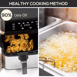 HOMCOM Dual Zone Air Fryer 8.5L Double Air Fryer with SYNCFinish 2700W - Additional view 6
