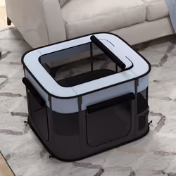 PawHut Portable Dog Pen for Puppies, Rabbits, Kittens, Guinea Pigs - Grey - Additional view 8
