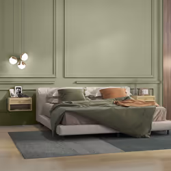 Floating Nightstands Set of 2 with Rattan Drawer and Storage Shelf for Bedroom - Additional view 4