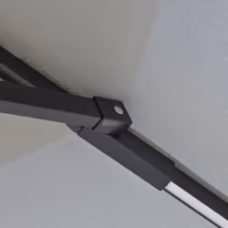 Outsunny 3(m) Cantilever Parasol Hanging Banana Umbrella w/ lights, Light Grey - Additional view 5
