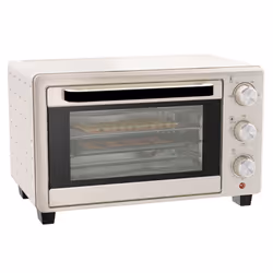 HOMCOM Mini Oven 21L Electric Grill w/ Adjustable Temp Timer 1400W, Cream - Additional view 7