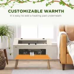 PawHut Reptile Terrarium, 111L Snake Vivarium with Tempered Glass Windows - Additional view 4