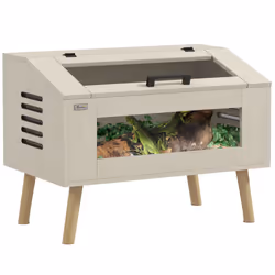 PawHut Reptile Terrarium, 111L Snake Vivarium with Tempered Glass Windows - Additional view 8
