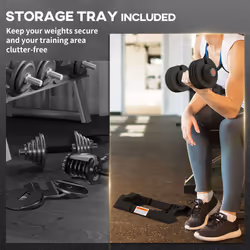 SPORTNOW 4-in-1 Adjustable Dumbbells, Weights Set, 7kg, 13kg, 18kg, 24kg