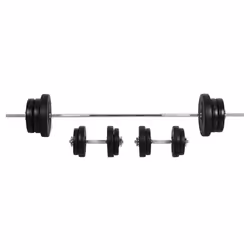 HOMCOM Dumbbell and Barbell Set with 65kg Adjustable Weights, for Home Gym - Additional view 8