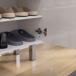 HOMCOM Shoe Storage Cabinet with Soft-Close Hinges & Adjust Shelves, High Gloss - Additional view 6