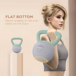 SPORTNOW 4KG Kettlebell with Soft Body and Non-Slip Handle, Grey and Green - Additional view 5
