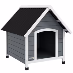 PawHut Dog Kennel Outdoor Dog House w/ Removable Floor, for Medium Dogs