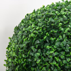 HOMCOM Set of 2 Artificial Topiary Balls Indoor Outdoor Faux Boxwood Balls - Additional view 6