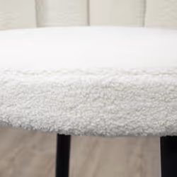 HOMCOM Bar Stools Set of 2, Breakfast Barstools with Backs, Cream - Additional view 5