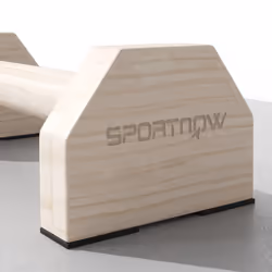 SPORTNOW Wooden Parallettes Push Up Bars Calisthenics Equipment for Home Gym - Additional view 8
