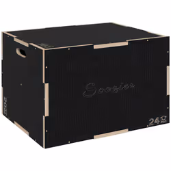 SPORTNOW 41/51/61cm Plyometric Jump Box, Wooden Plyo Box for Home Gym